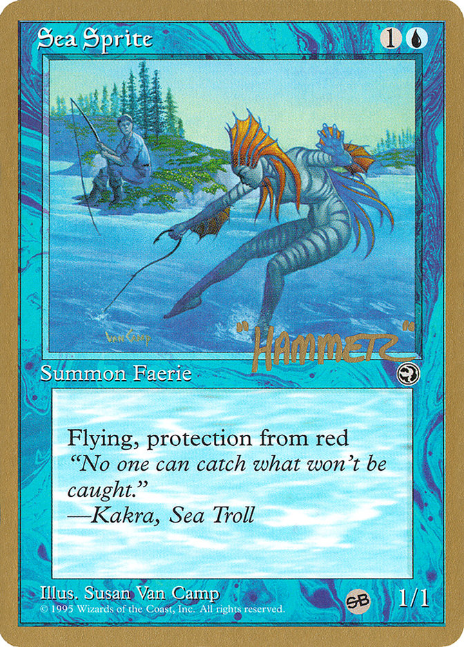 Sea Sprite (Shawn "Hammer" Regnier) (SB) [Pro Tour Collector Set] MTG Single Magic: The Gathering    | Red Claw Gaming