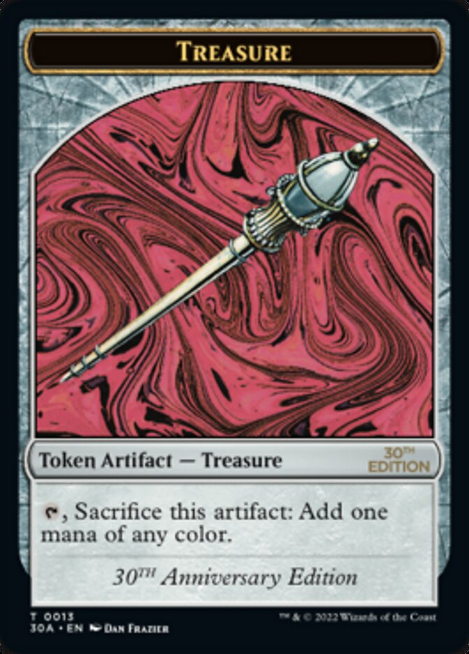 Treasure Token (013) [30th Anniversary Tokens] MTG Single Magic: The Gathering    | Red Claw Gaming