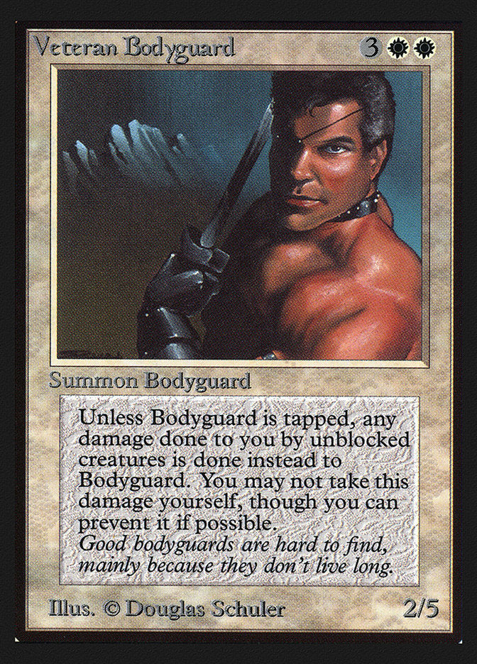 Veteran Bodyguard [International Collectors' Edition] MTG Single Magic: The Gathering    | Red Claw Gaming