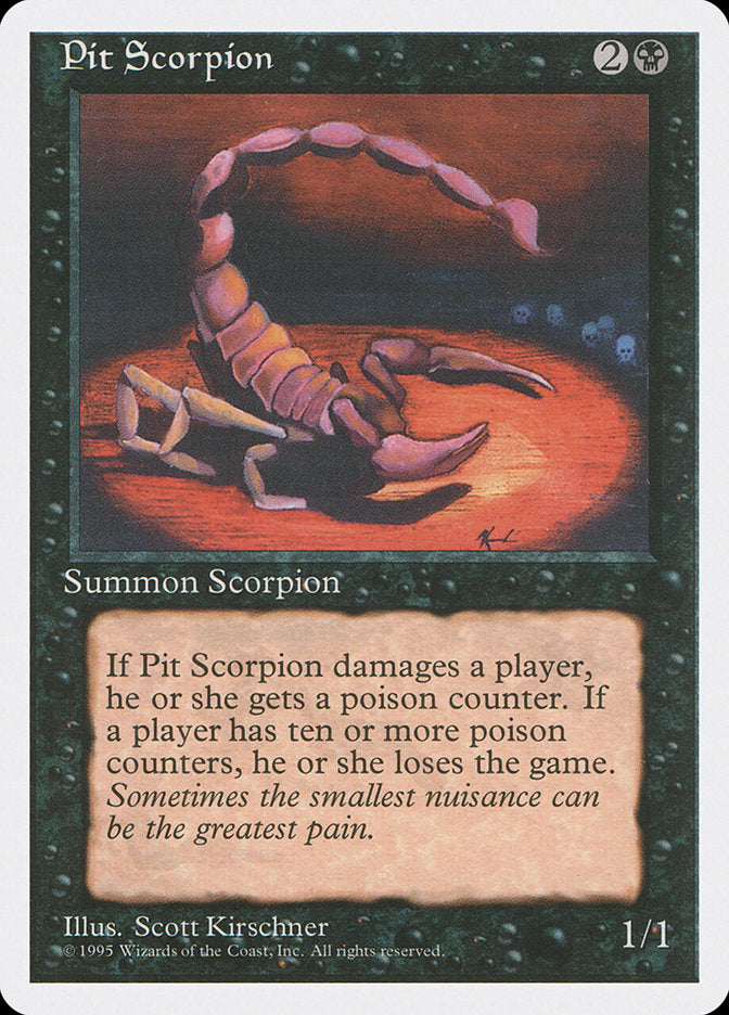 Pit Scorpion [Fourth Edition] MTG Single Magic: The Gathering    | Red Claw Gaming