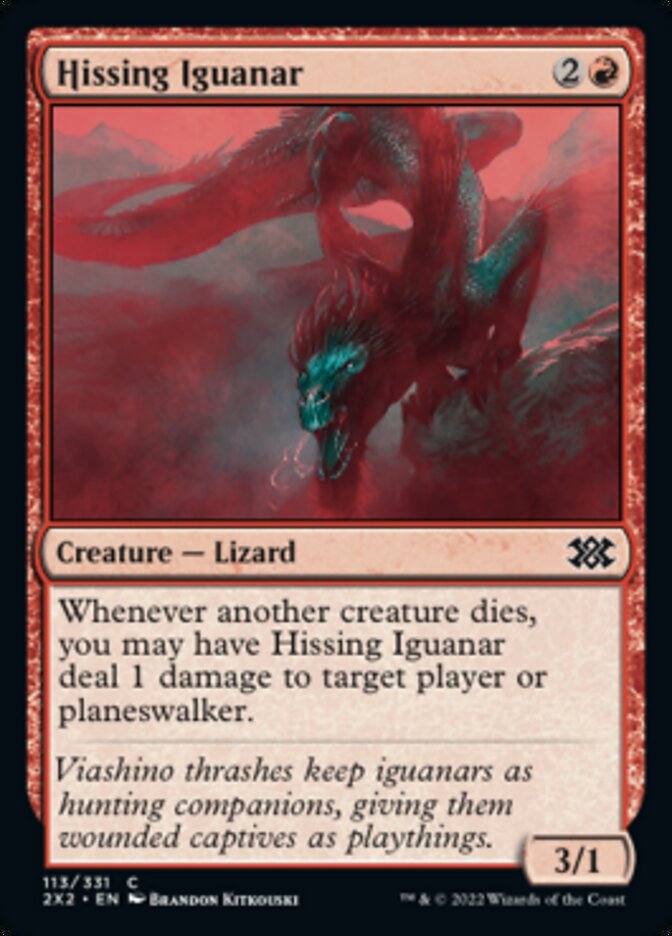 Hissing Iguanar [Double Masters 2022] MTG Single Magic: The Gathering    | Red Claw Gaming