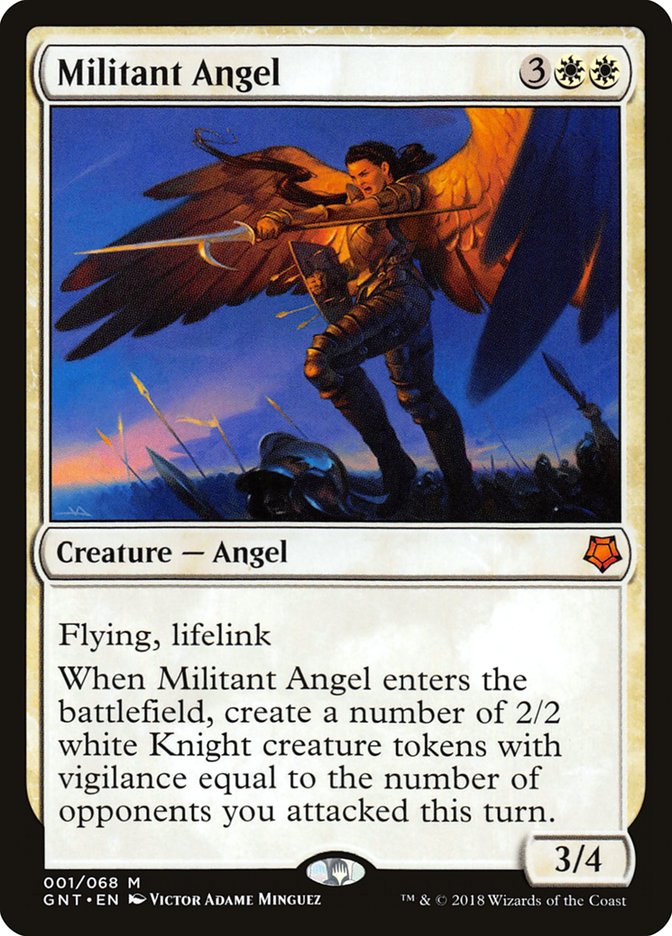 Militant Angel [Game Night 2018] MTG Single Magic: The Gathering    | Red Claw Gaming