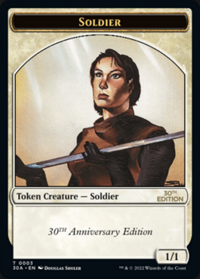 Soldier Token [30th Anniversary Tokens] MTG Single Magic: The Gathering    | Red Claw Gaming