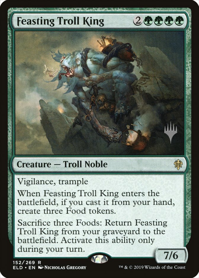 Feasting Troll King (Promo Pack) [Throne of Eldraine Promos] MTG Single Magic: The Gathering    | Red Claw Gaming
