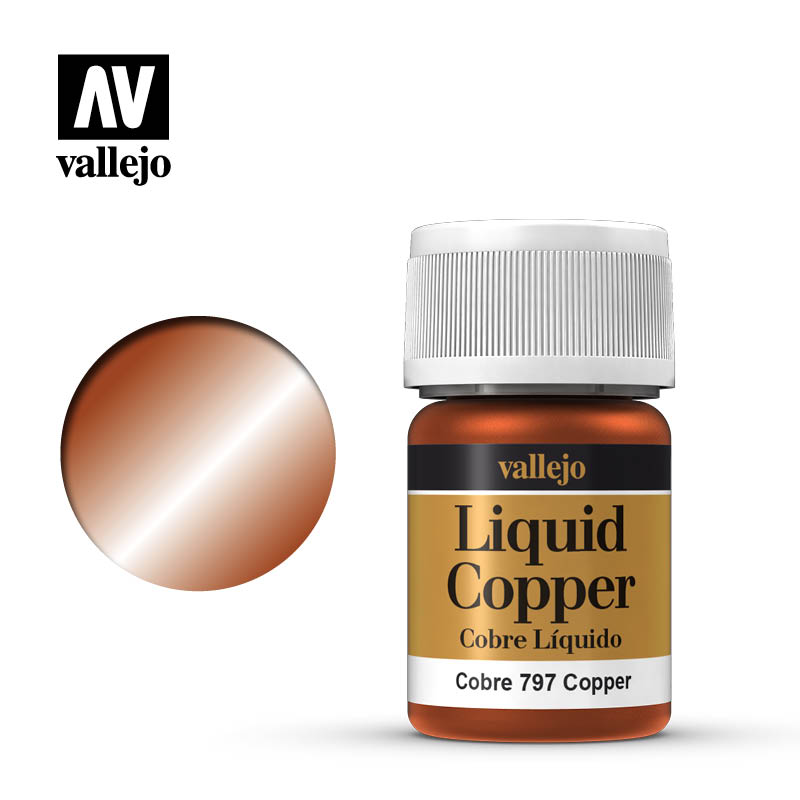 COPPER (ALCOHOL BASED) LIQUID COPPER - 35ML Vallejo Model Color Vallejo    | Red Claw Gaming