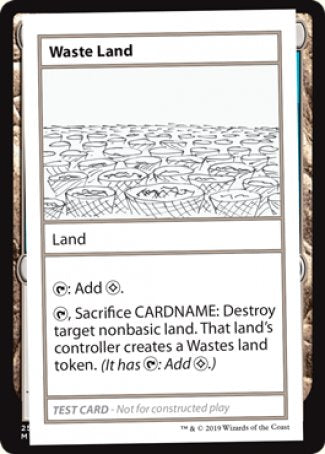 Waste Land (2021 Edition) [Mystery Booster Playtest Cards] MTG Single Magic: The Gathering    | Red Claw Gaming