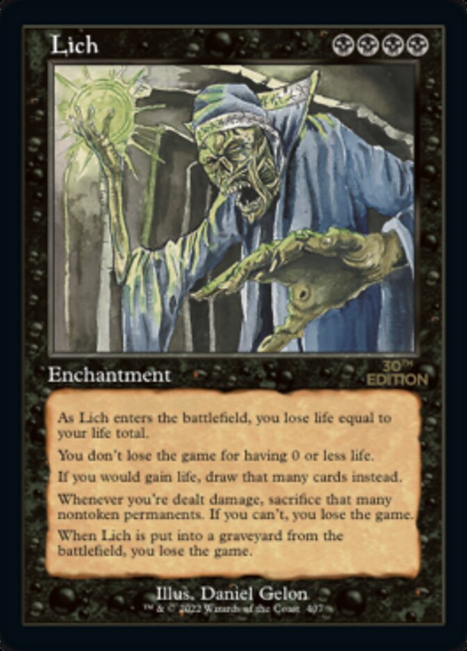 Lich (Retro) [30th Anniversary Edition] MTG Single Magic: The Gathering    | Red Claw Gaming