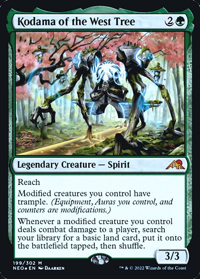 Kodama of the West Tree [Kamigawa: Neon Dynasty Prerelease Promos] MTG Single Magic: The Gathering    | Red Claw Gaming