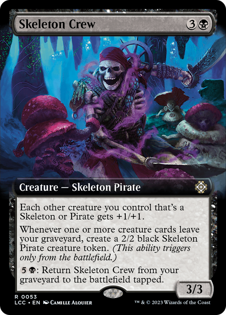 Skeleton Crew (Extended Art) [The Lost Caverns of Ixalan Commander] MTG Single Magic: The Gathering    | Red Claw Gaming