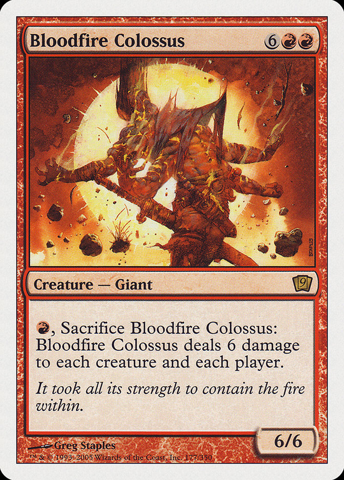 Bloodfire Colossus [Ninth Edition] MTG Single Magic: The Gathering    | Red Claw Gaming