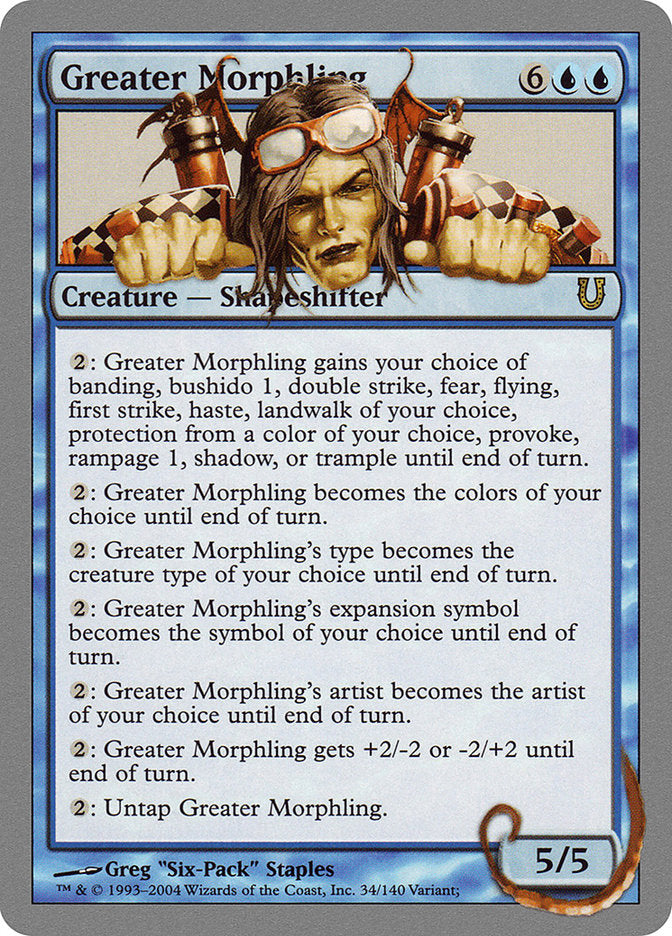 Greater Morphling [Unhinged] MTG Single Magic: The Gathering    | Red Claw Gaming