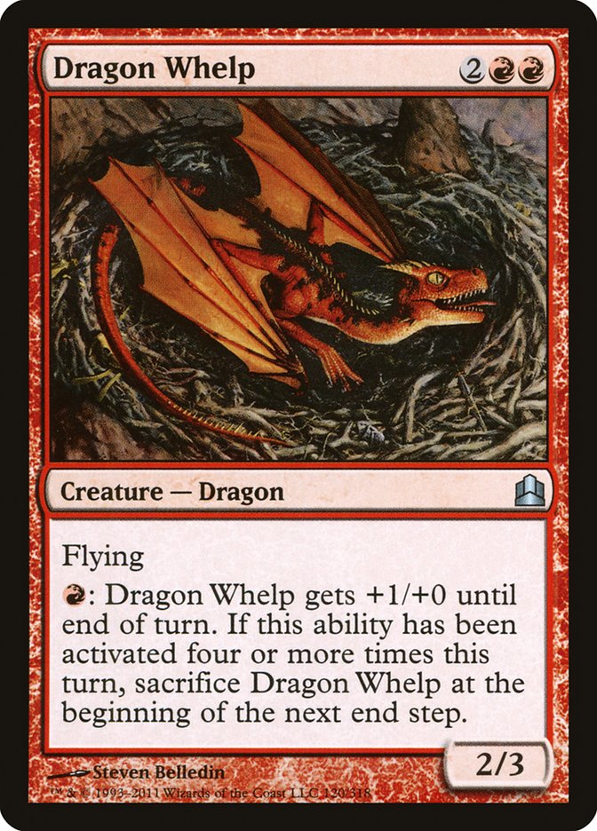 Dragon Whelp [Commander 2011] MTG Single Magic: The Gathering    | Red Claw Gaming