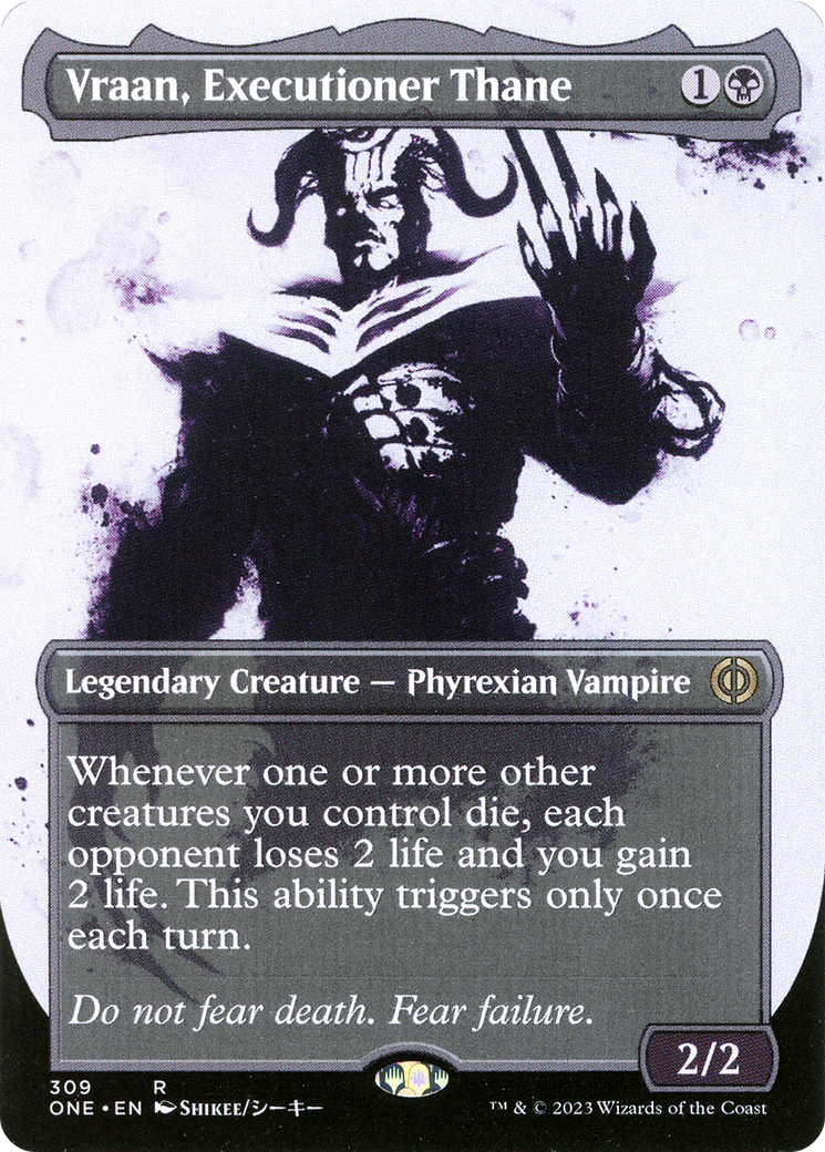 Vraan, Executioner Thane (Borderless Ichor) [Phyrexia: All Will Be One] MTG Single Magic: The Gathering    | Red Claw Gaming