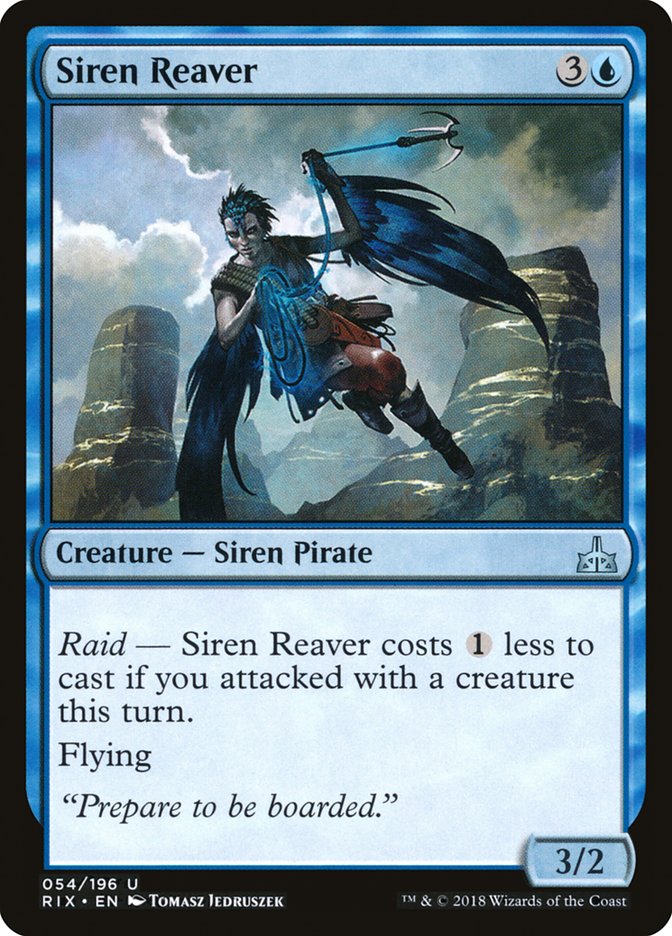 Siren Reaver [Rivals of Ixalan] MTG Single Magic: The Gathering    | Red Claw Gaming