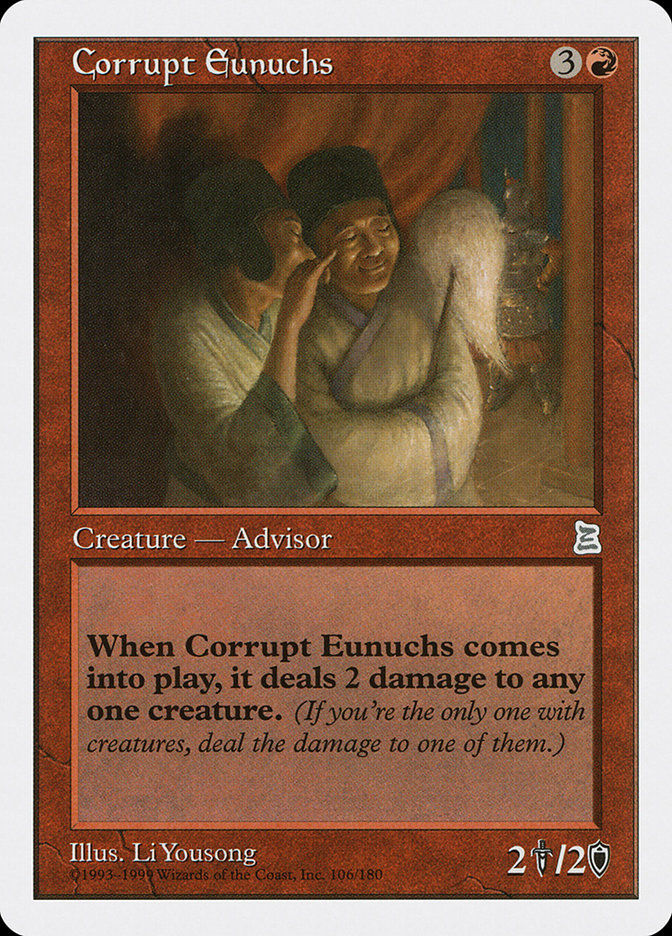 Corrupt Eunuchs [Portal Three Kingdoms] MTG Single Magic: The Gathering    | Red Claw Gaming