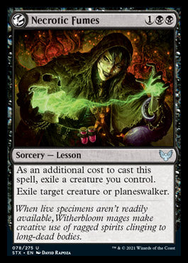 Necrotic Fumes [Strixhaven: School of Mages] MTG Single Magic: The Gathering    | Red Claw Gaming