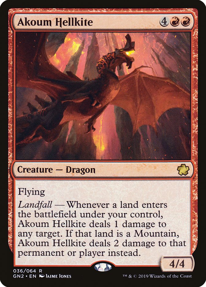 Akoum Hellkite [Game Night 2019] MTG Single Magic: The Gathering    | Red Claw Gaming