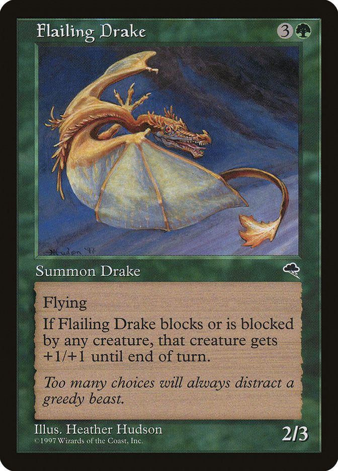 Flailing Drake [Tempest] MTG Single Magic: The Gathering    | Red Claw Gaming