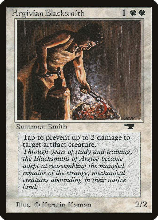 Argivian Blacksmith [Antiquities] MTG Single Magic: The Gathering    | Red Claw Gaming