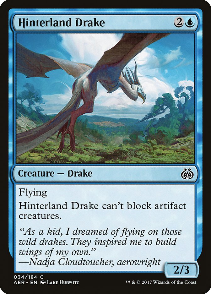 Hinterland Drake [Aether Revolt] MTG Single Magic: The Gathering    | Red Claw Gaming