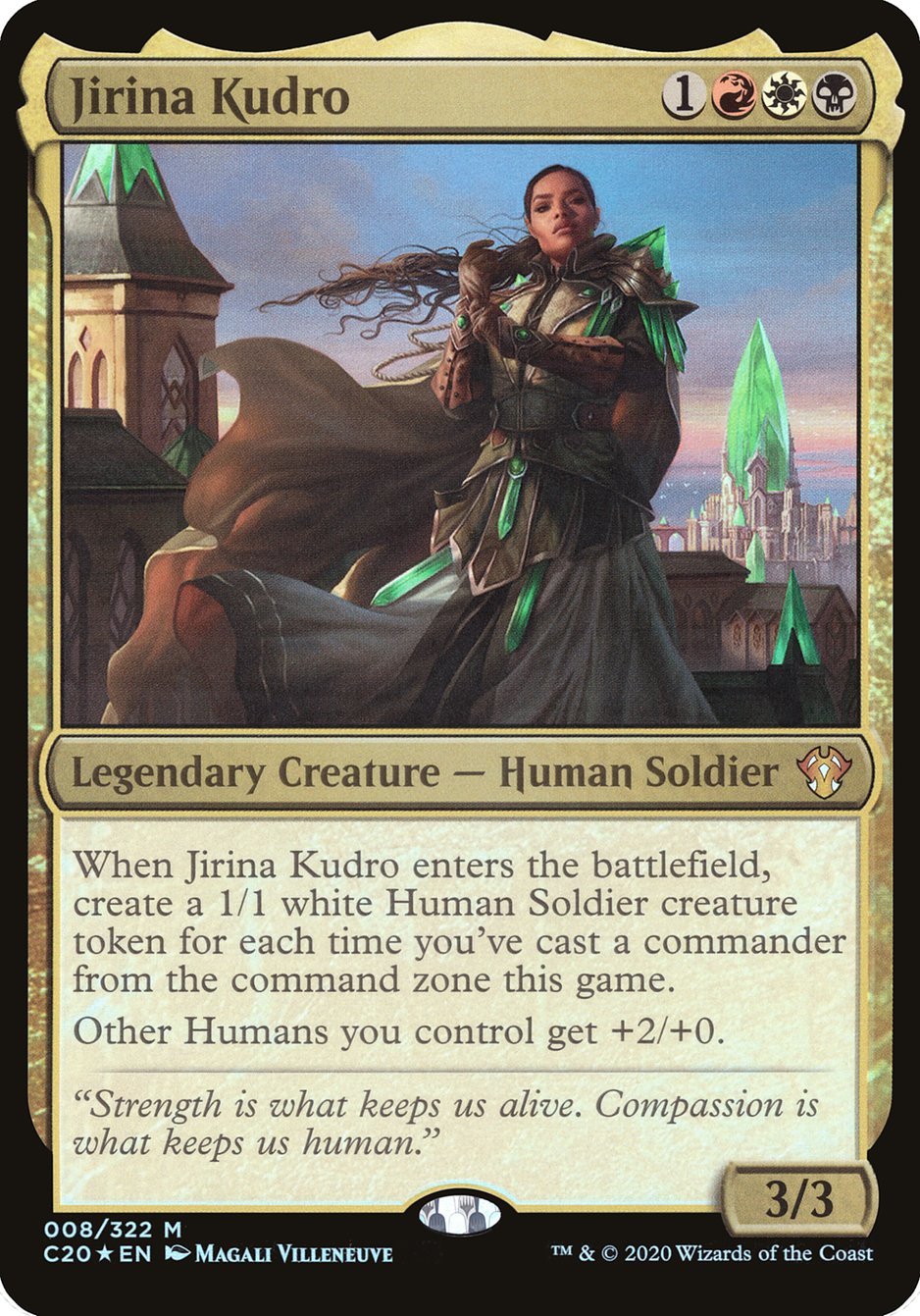 Jirina Kudro (Oversized) [Commander 2020 Oversized] MTG Single Magic: The Gathering    | Red Claw Gaming