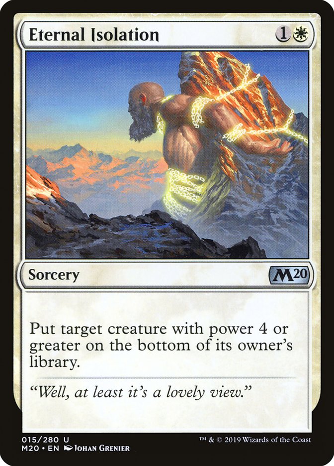 Eternal Isolation [Core Set 2020] MTG Single Magic: The Gathering    | Red Claw Gaming