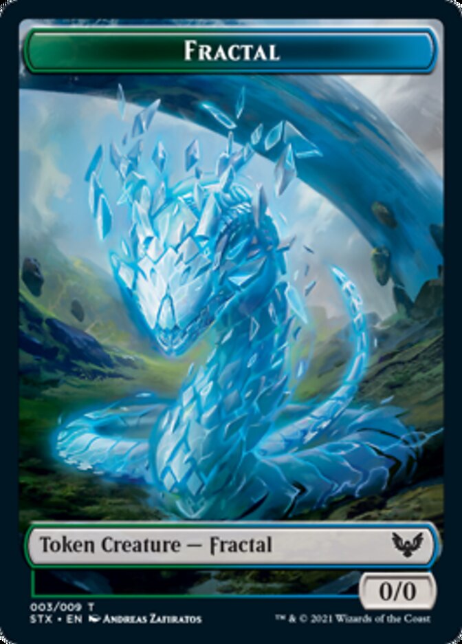 Fractal Token [Strixhaven: School of Mages Tokens] MTG Single Magic: The Gathering    | Red Claw Gaming