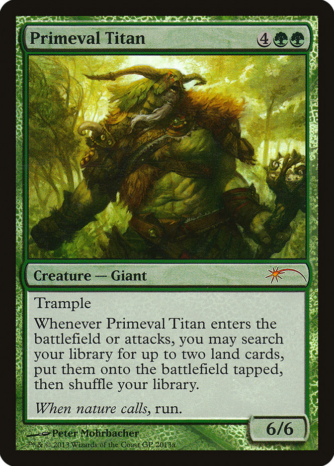 Primeval Titan (Grand Prix) [Grand Prix Promos] MTG Single Magic: The Gathering    | Red Claw Gaming