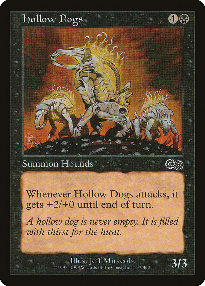 Hollow Dogs [Urza's Saga] MTG Single Magic: The Gathering    | Red Claw Gaming