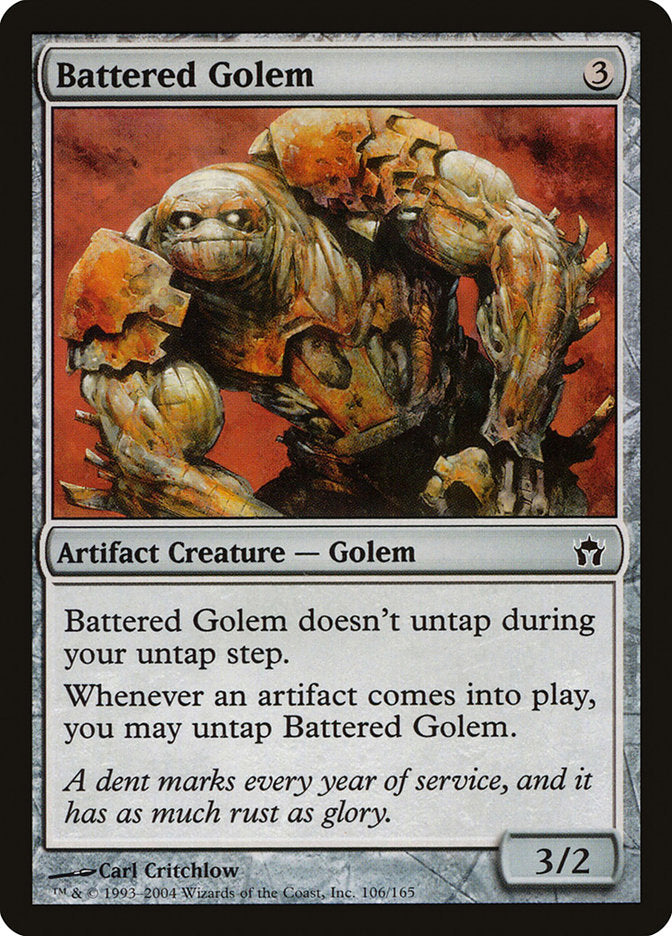 Battered Golem [Fifth Dawn] MTG Single Magic: The Gathering    | Red Claw Gaming