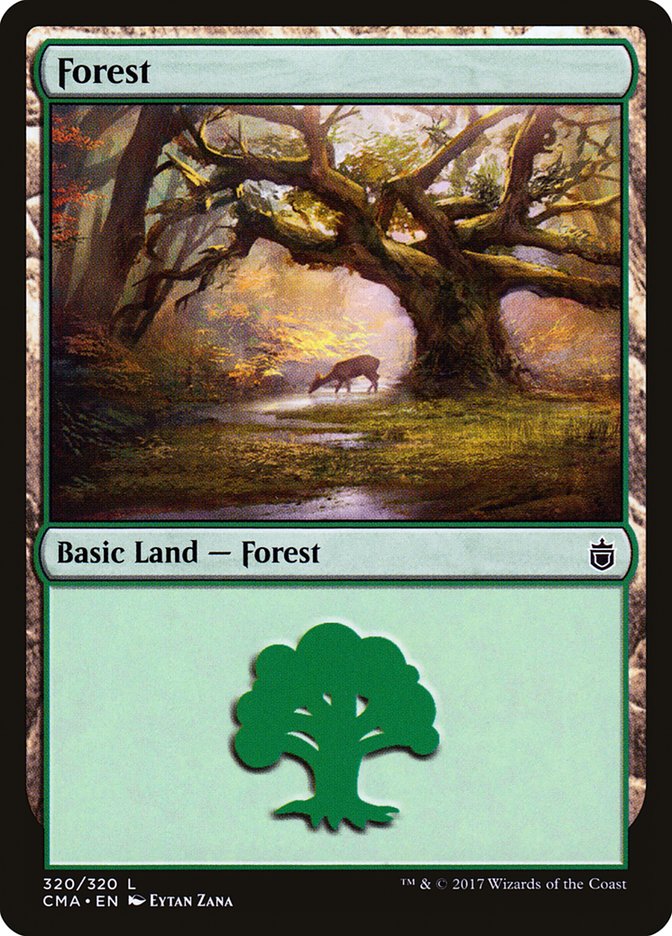 Forest (320) [Commander Anthology] MTG Single Magic: The Gathering    | Red Claw Gaming