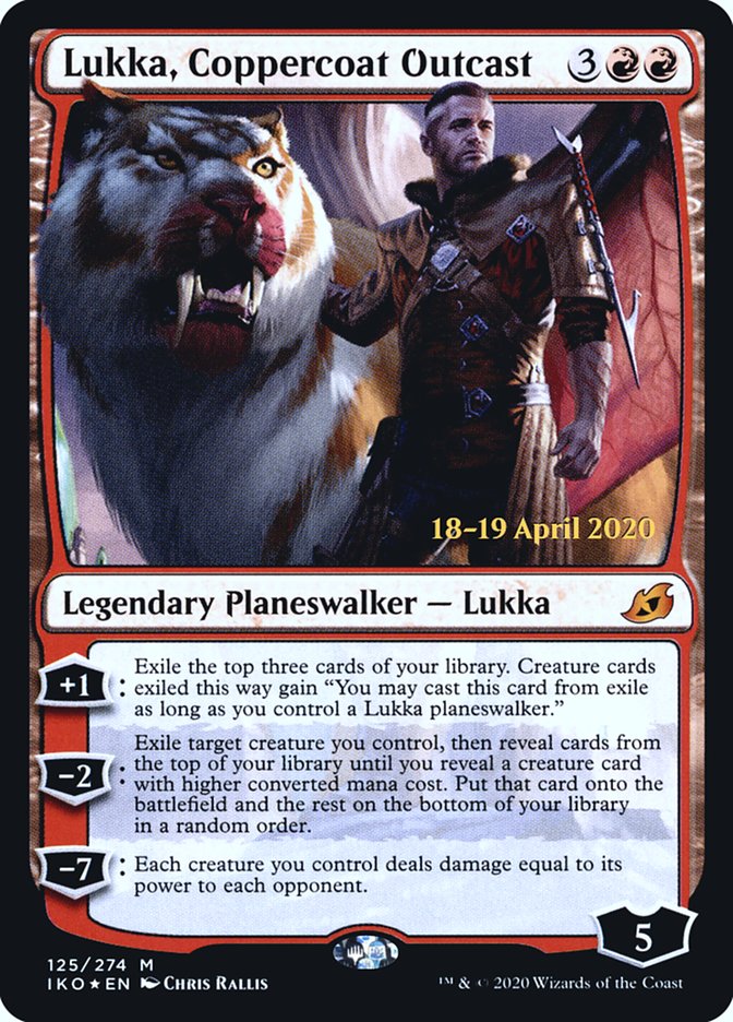 Lukka, Coppercoat Outcast [Ikoria: Lair of Behemoths Prerelease Promos] MTG Single Magic: The Gathering    | Red Claw Gaming