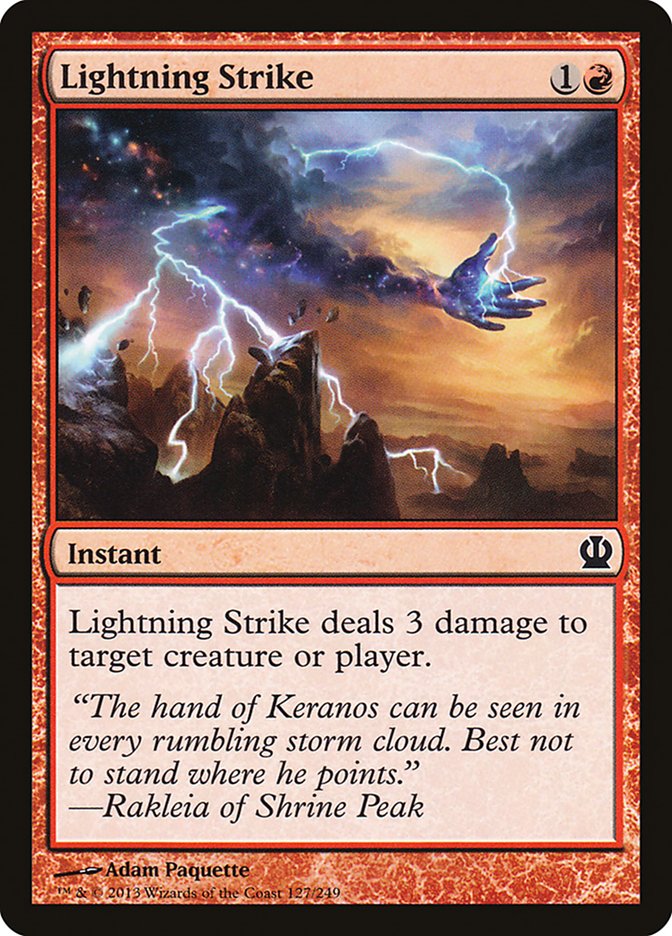 Lightning Strike [Theros] MTG Single Magic: The Gathering    | Red Claw Gaming