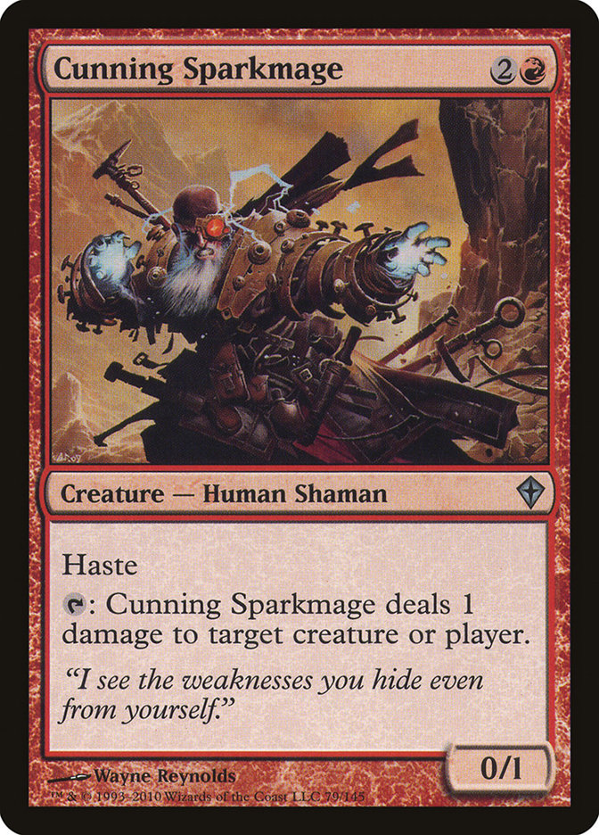 Cunning Sparkmage [Worldwake] MTG Single Magic: The Gathering    | Red Claw Gaming