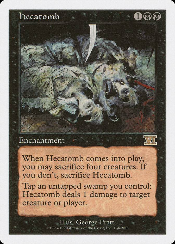 Hecatomb [Classic Sixth Edition] MTG Single Magic: The Gathering    | Red Claw Gaming