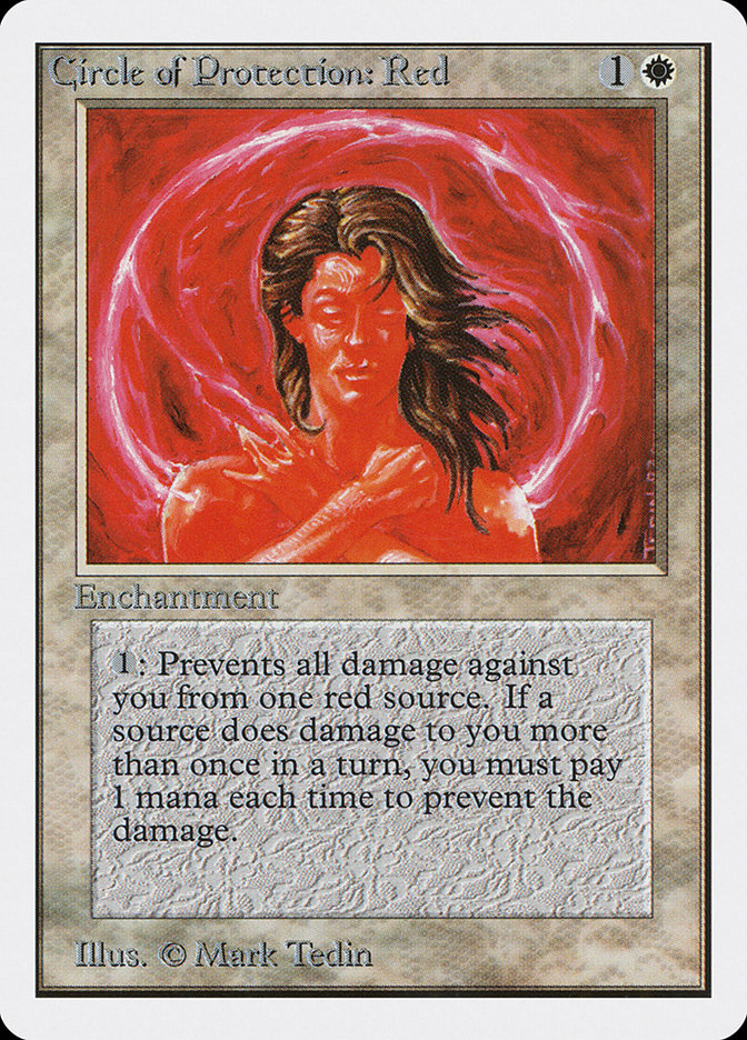 Circle of Protection: Red [Unlimited Edition] MTG Single Magic: The Gathering    | Red Claw Gaming