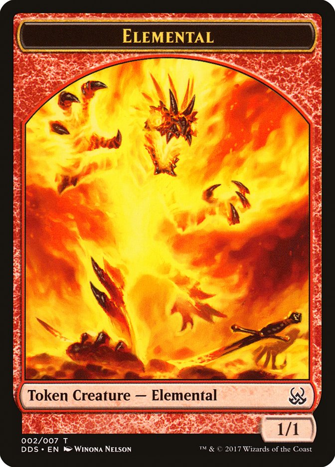 Elemental Token [Duel Decks: Mind vs. Might Tokens] MTG Single Magic: The Gathering    | Red Claw Gaming