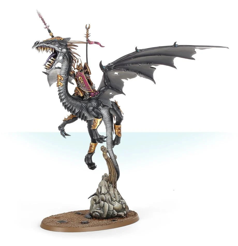 Dark Elf Dreadlord on a Black Dragon Daughters of Khane Games Workshop    | Red Claw Gaming