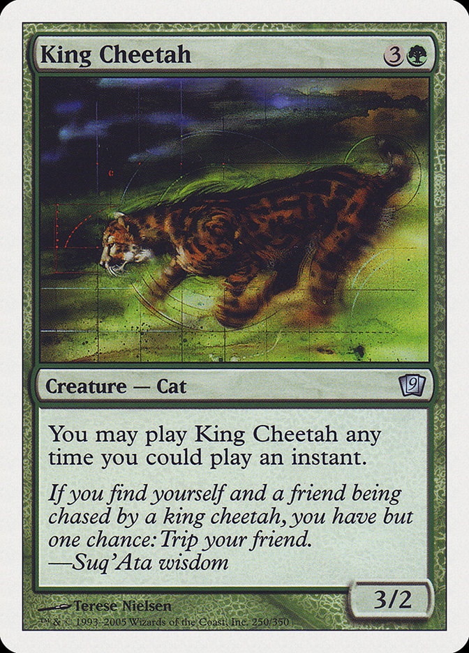 King Cheetah [Ninth Edition] MTG Single Magic: The Gathering    | Red Claw Gaming