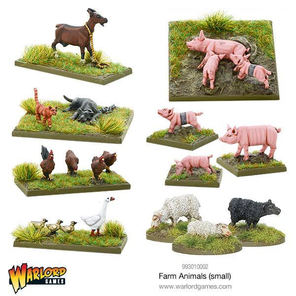 Small Farm Animals Terrain Warlord Games    | Red Claw Gaming