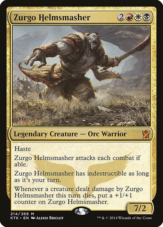 Zurgo Helmsmasher [Khans of Tarkir] MTG Single Magic: The Gathering    | Red Claw Gaming