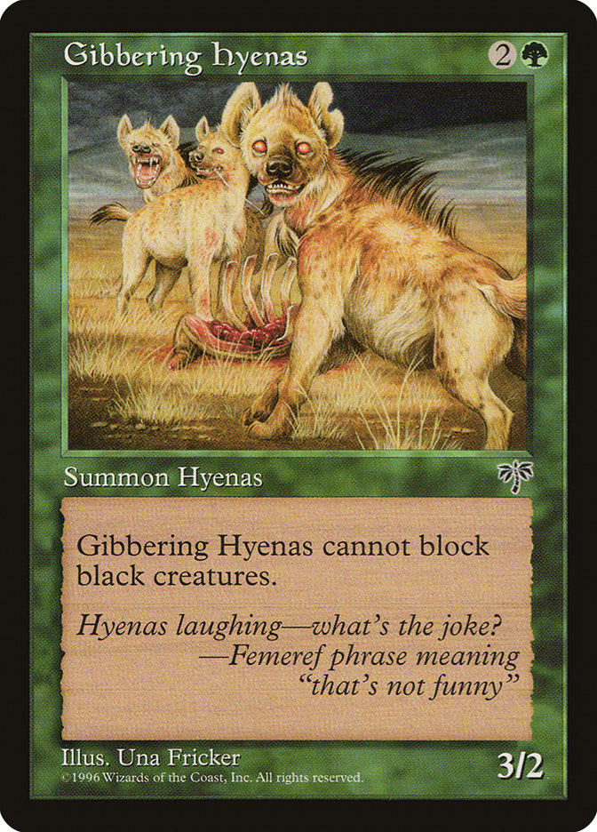 Gibbering Hyenas [Mirage] MTG Single Magic: The Gathering    | Red Claw Gaming