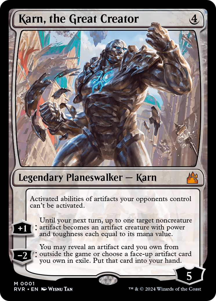 Karn, the Great Creator [Ravnica Remastered] MTG Single Magic: The Gathering    | Red Claw Gaming