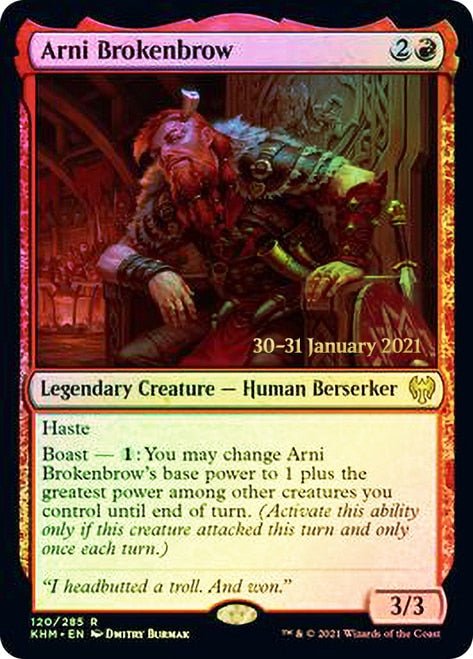 Arni Brokenbrow [Kaldheim Prerelease Promos] MTG Single Magic: The Gathering    | Red Claw Gaming