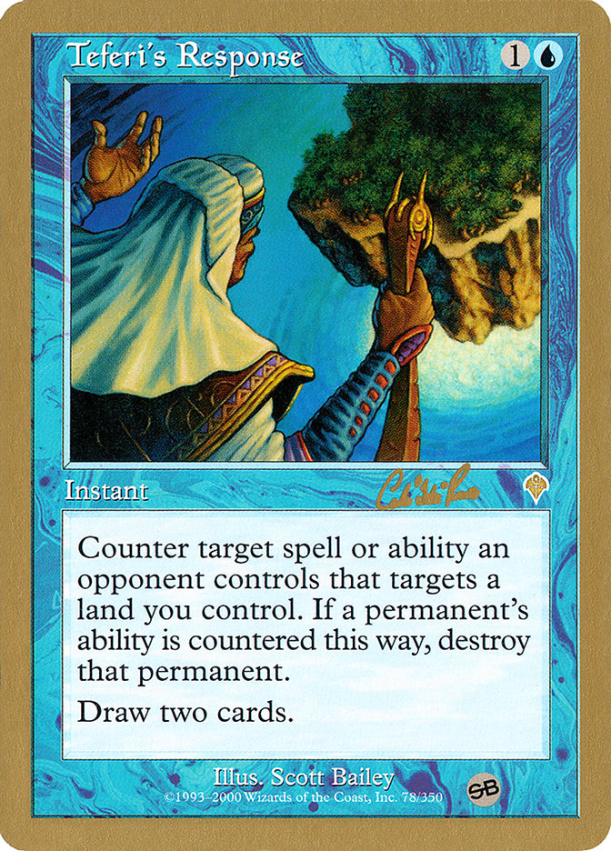 Teferi's Response (Carlos Romao) (SB) [World Championship Decks 2002] MTG Single Magic: The Gathering    | Red Claw Gaming