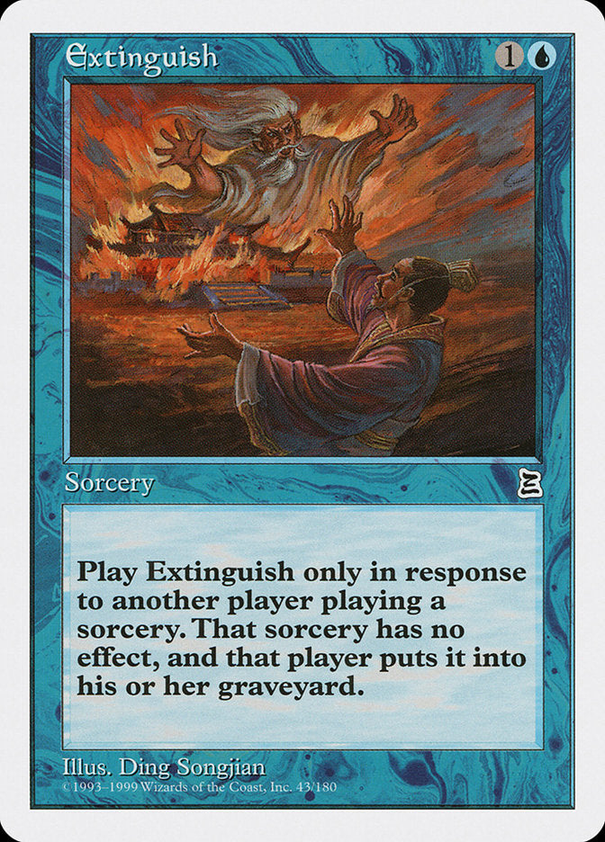 Extinguish [Portal Three Kingdoms] MTG Single Magic: The Gathering    | Red Claw Gaming