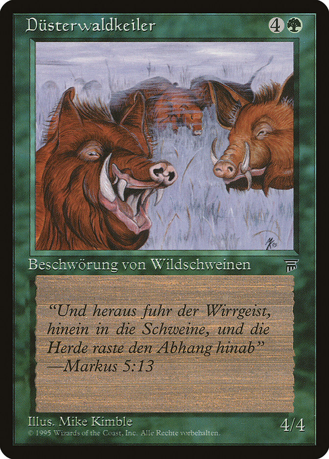 Durkwood Boars (German) - "Dusterwaldkeiler" [Renaissance] MTG Single Magic: The Gathering    | Red Claw Gaming