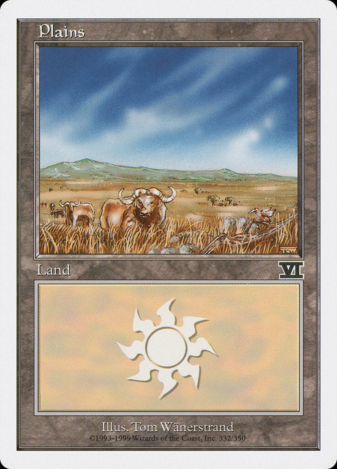 Plains (332) [Classic Sixth Edition] MTG Single Magic: The Gathering    | Red Claw Gaming