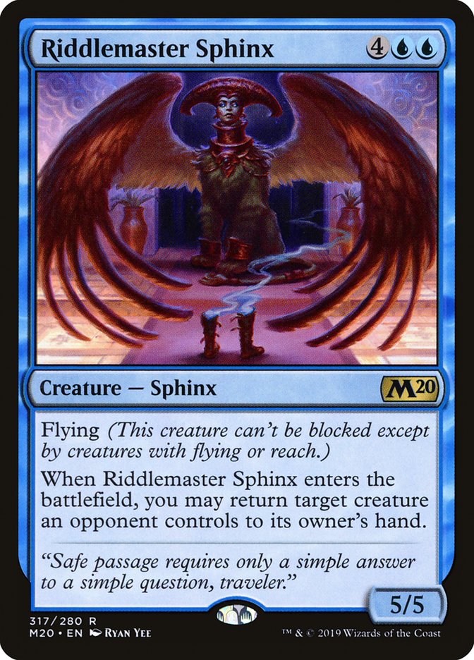 Riddlemaster Sphinx [Core Set 2020] MTG Single Magic: The Gathering    | Red Claw Gaming