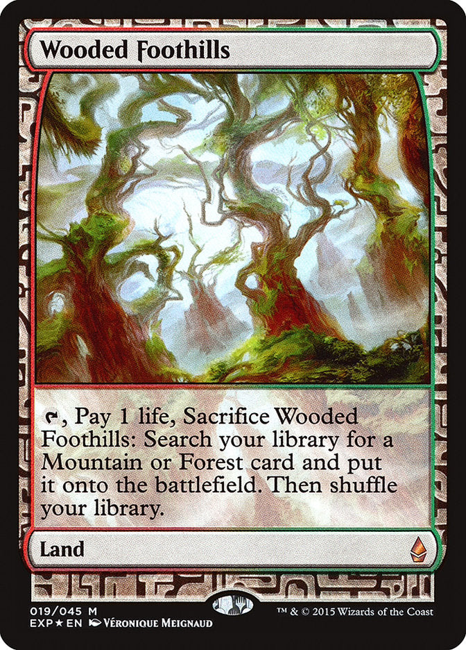 Wooded Foothills [Zendikar Expeditions] MTG Single Magic: The Gathering    | Red Claw Gaming